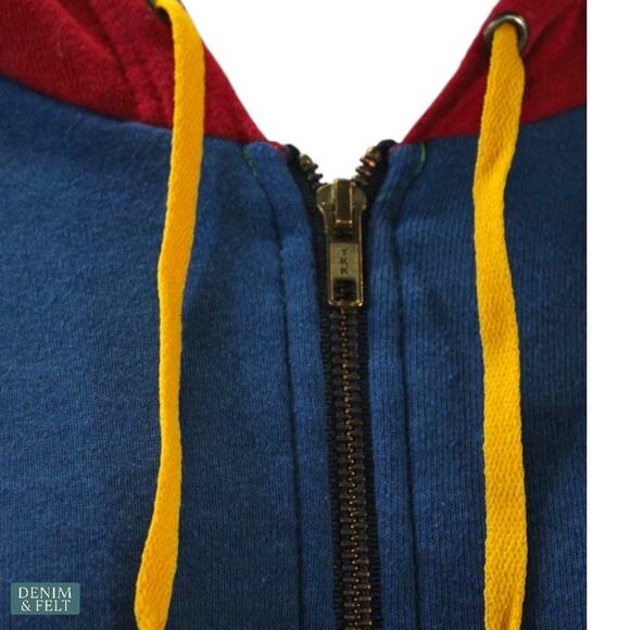 Aviator Nation Navy Red Lightning Bolt Zip Hoodie Retro Streetwear Cool Vibes - Picture 7 of 12